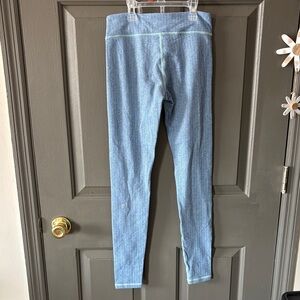 Ivivva Blue Micro Chevron Knit Leggings